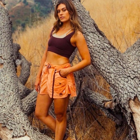Free people movement skort. Orange and grey available. - Picture 1 of 5